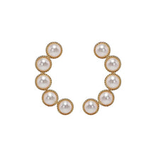 Load image into Gallery viewer, LUMI Gold and Pearl Studs
