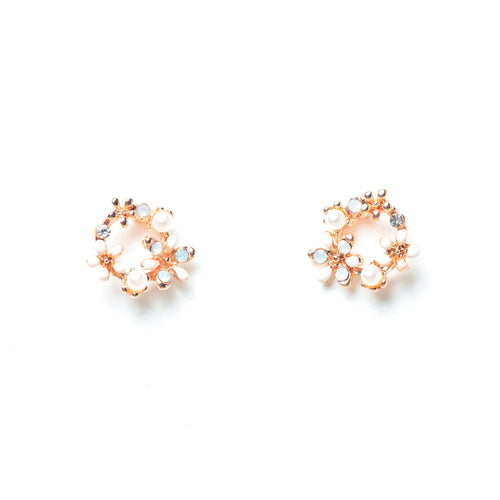 KRISSY Pink Studs - LILYANI LONDON - Earrings