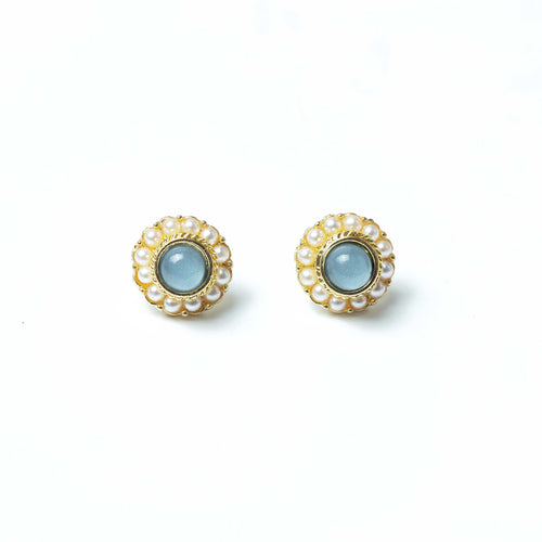 TYLLI BLUE Studs - LILYANI LONDON - Earrings